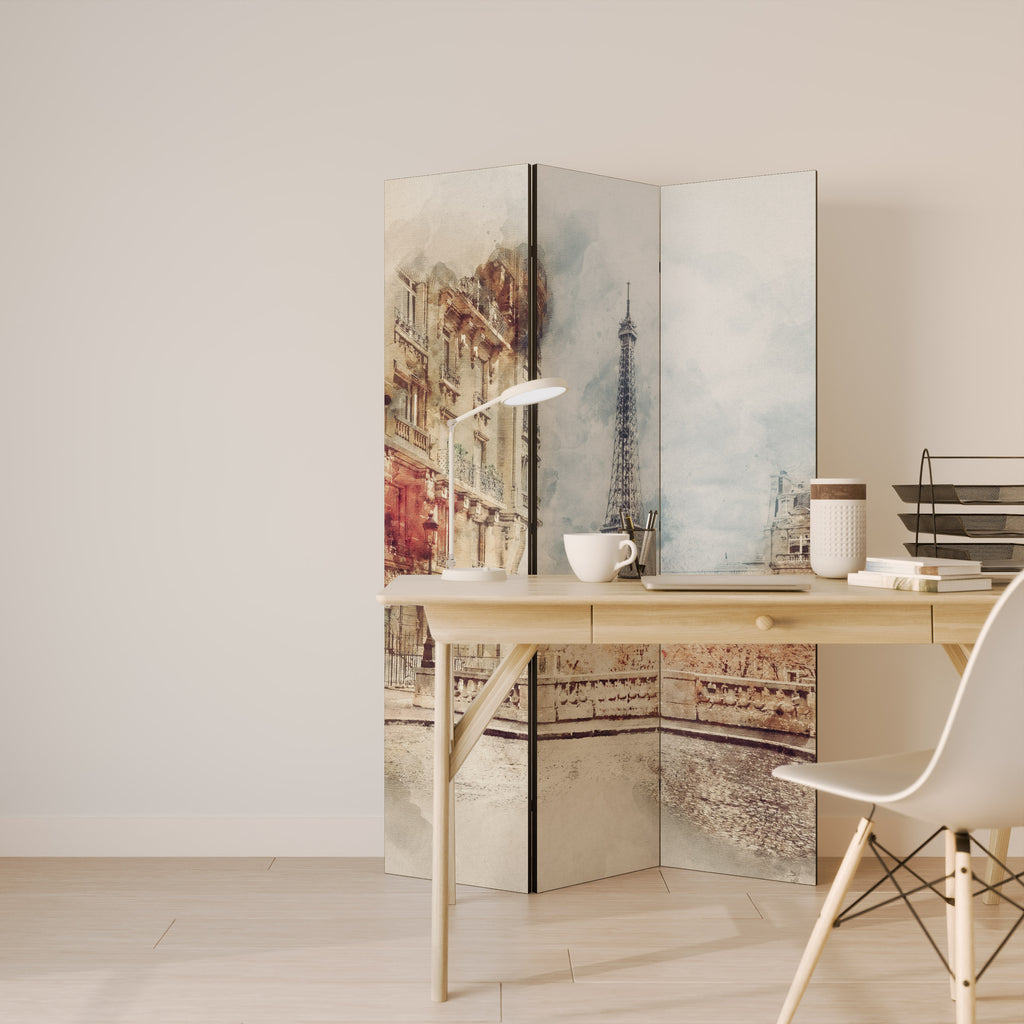 PARISIAN DAYDREAM 3-Panel Room Divider