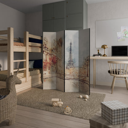 PARISIAN DAYDREAM 4-Panel Room Divider