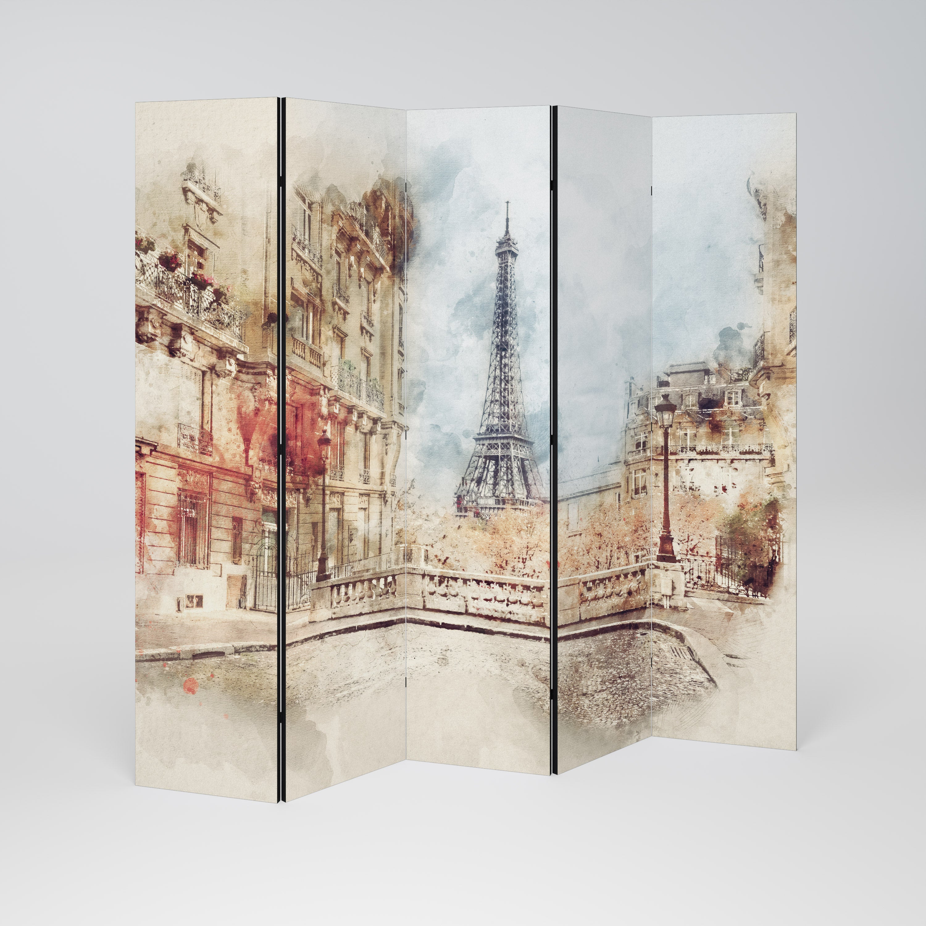 PARISIAN DAYDREAM 5-Panel Room Divider