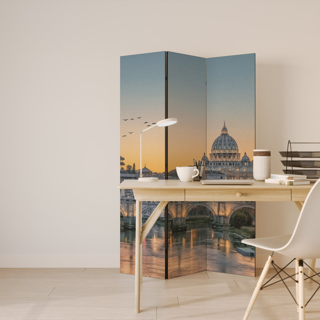 Paravent décoratif à 3 panneaux REFLETS DE ROME