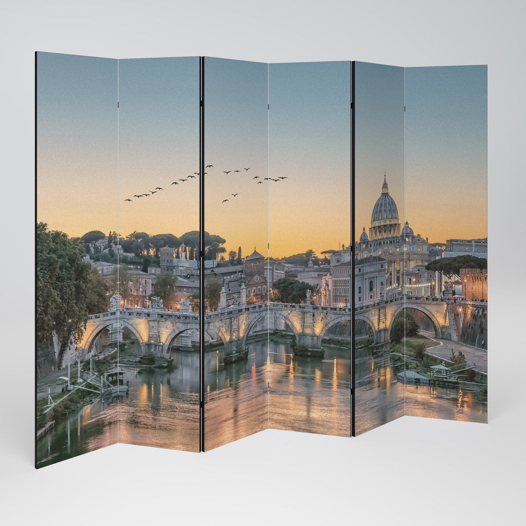 Paravent décoratif à 6 panneaux REFLETS DE ROME