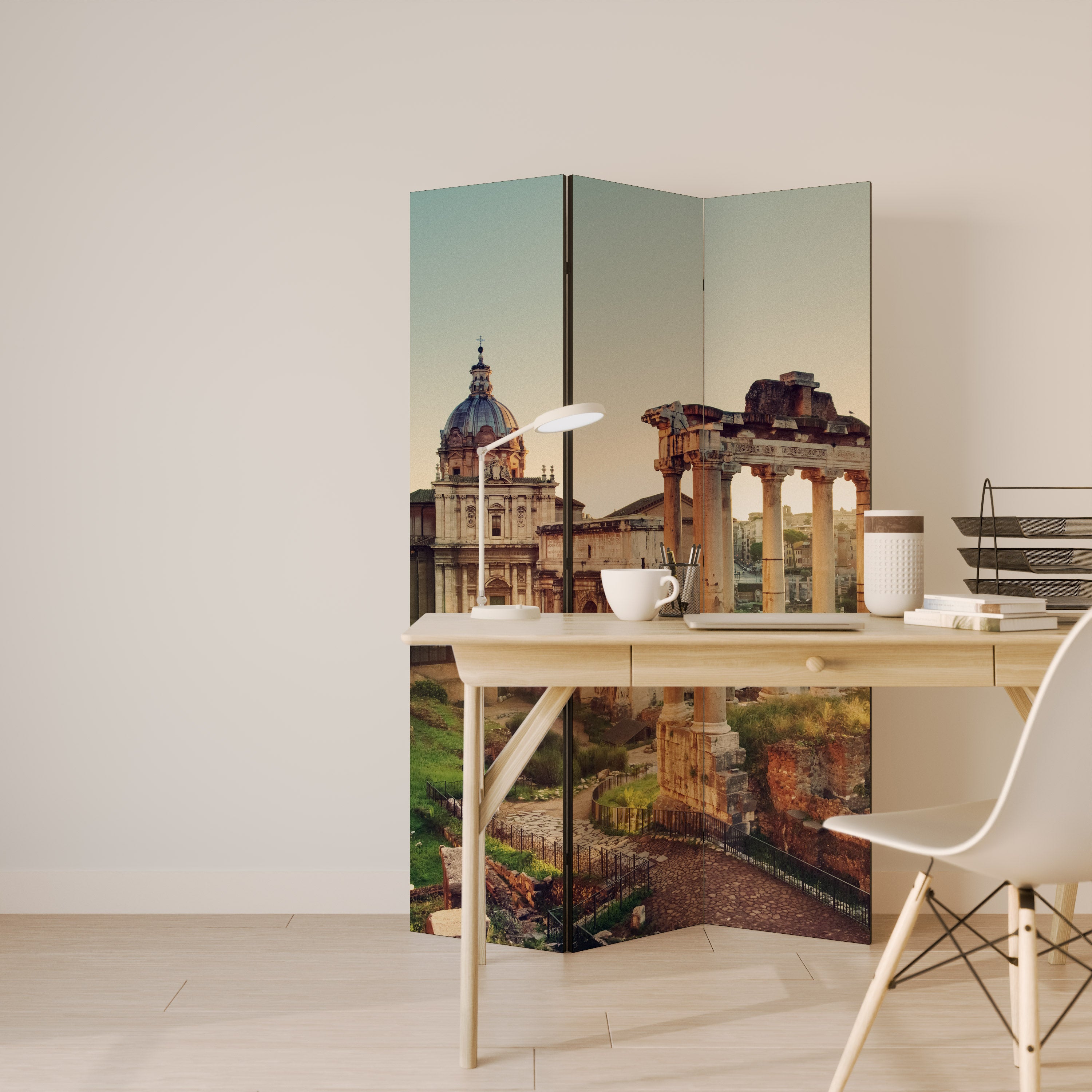 MARVELS OF THE PAST 3-Panel Room Divider