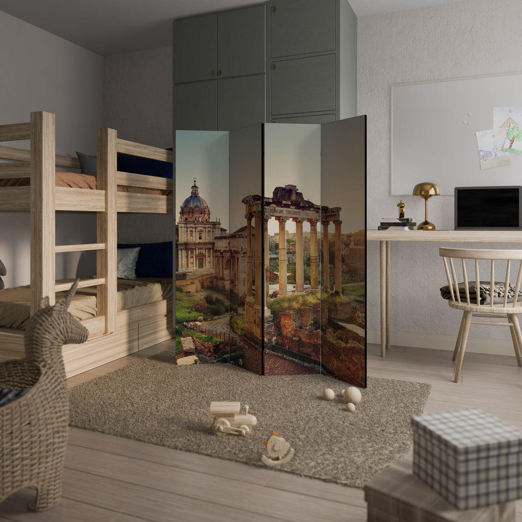 Paravent décoratif à 4 panneaux MERVEILLES DU PASSÉ
