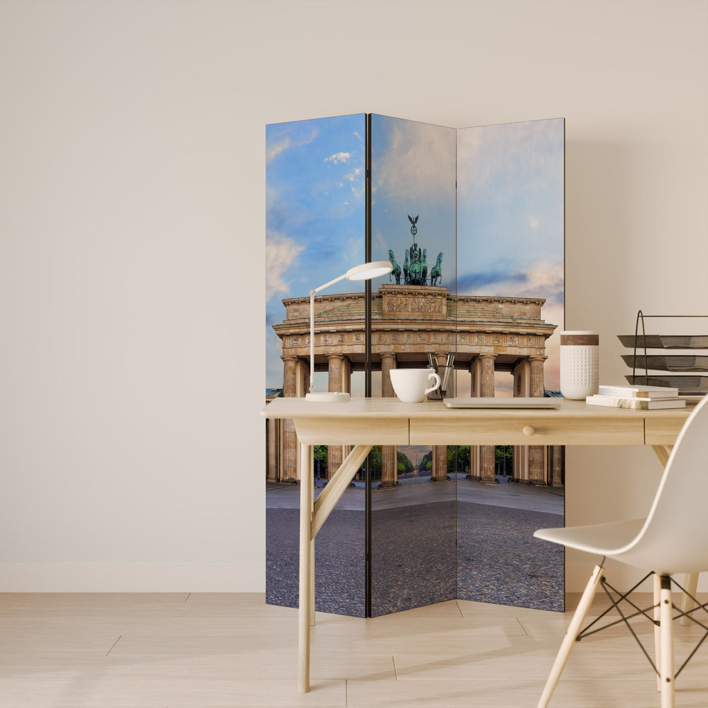 PILLARS OF MEMORY Decorative 3-Panel Room Divider