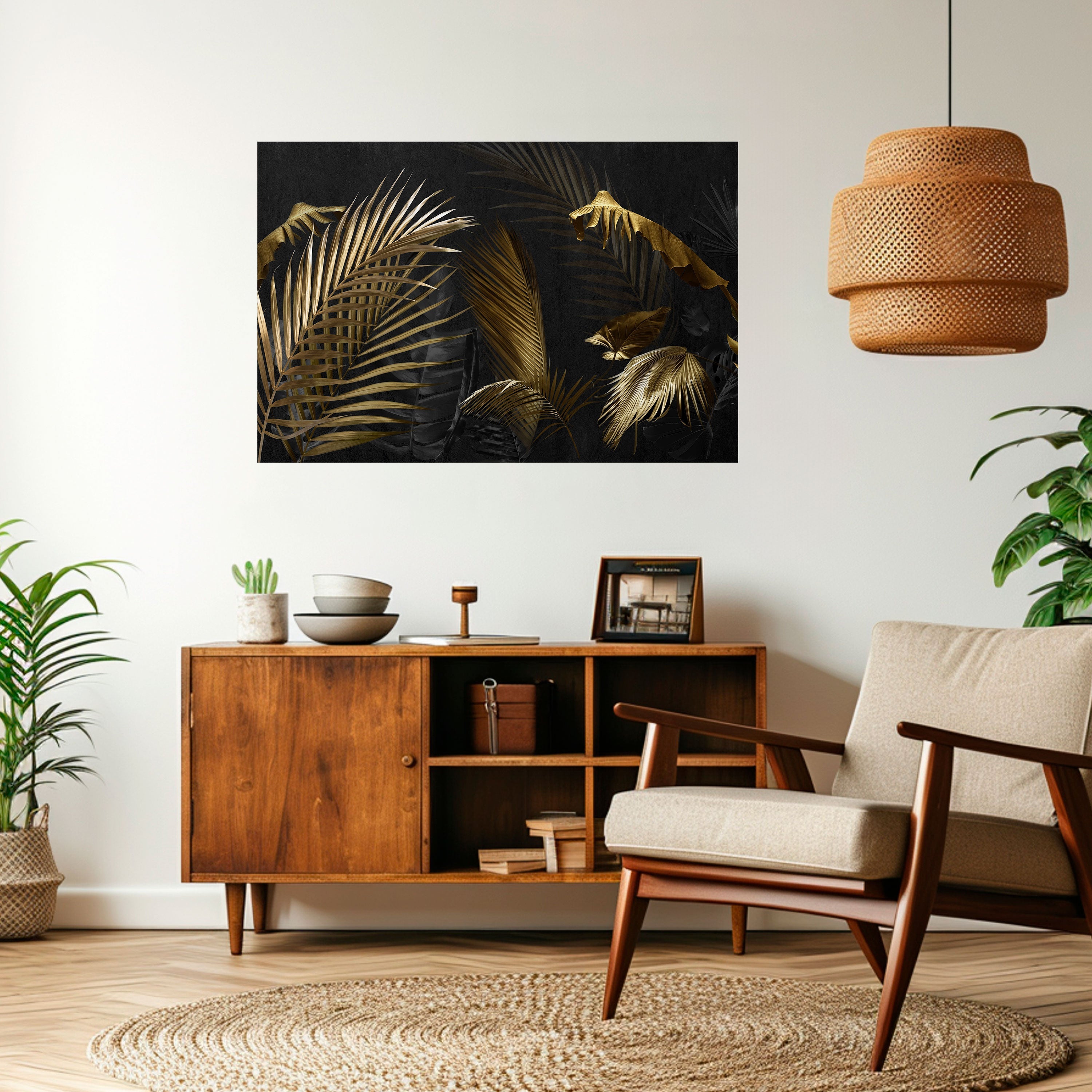 Affiche horizontale autocollante « ÉLÉGANCE DANS L'OBSCURITÉ »