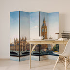 TIMELESS LONDON ELEGANCE 5-Panel Room Divider