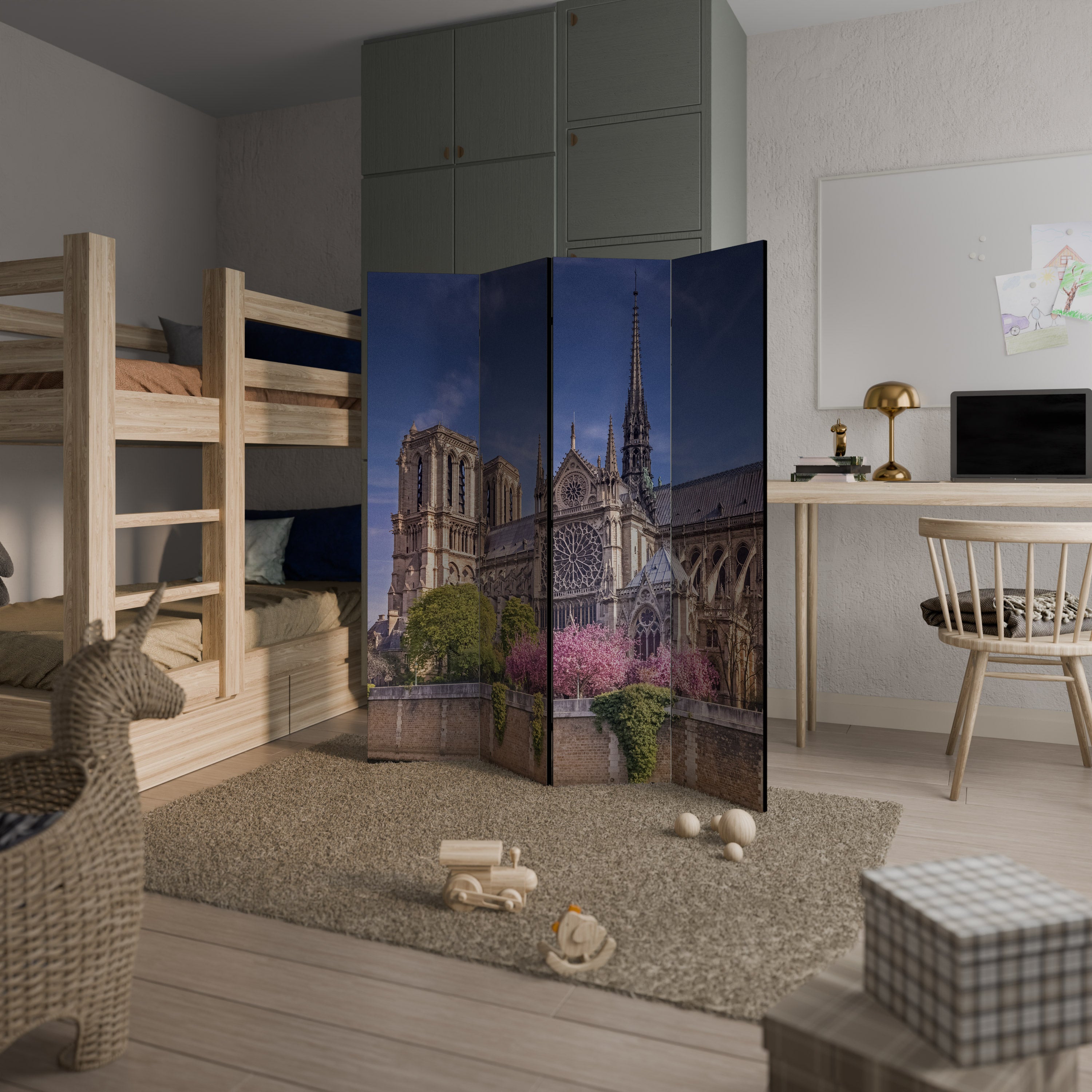 SACRED SPLENDOR 4-Panel Room Divider