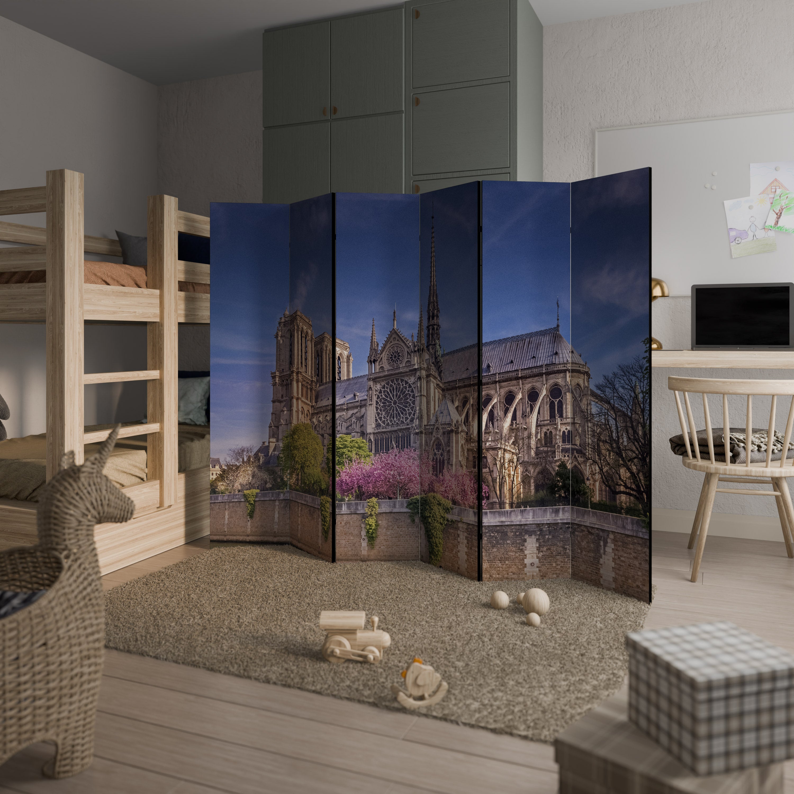 SACRED SPLENDOR 6-Panel Room Divider