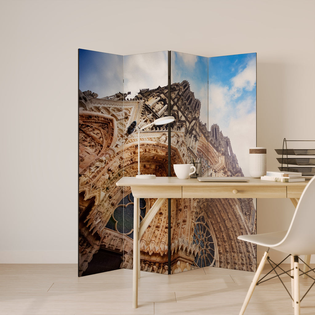 ANGLES MYSTIQUE RÉVÉLÉS Paravent décoratif à 4 panneaux