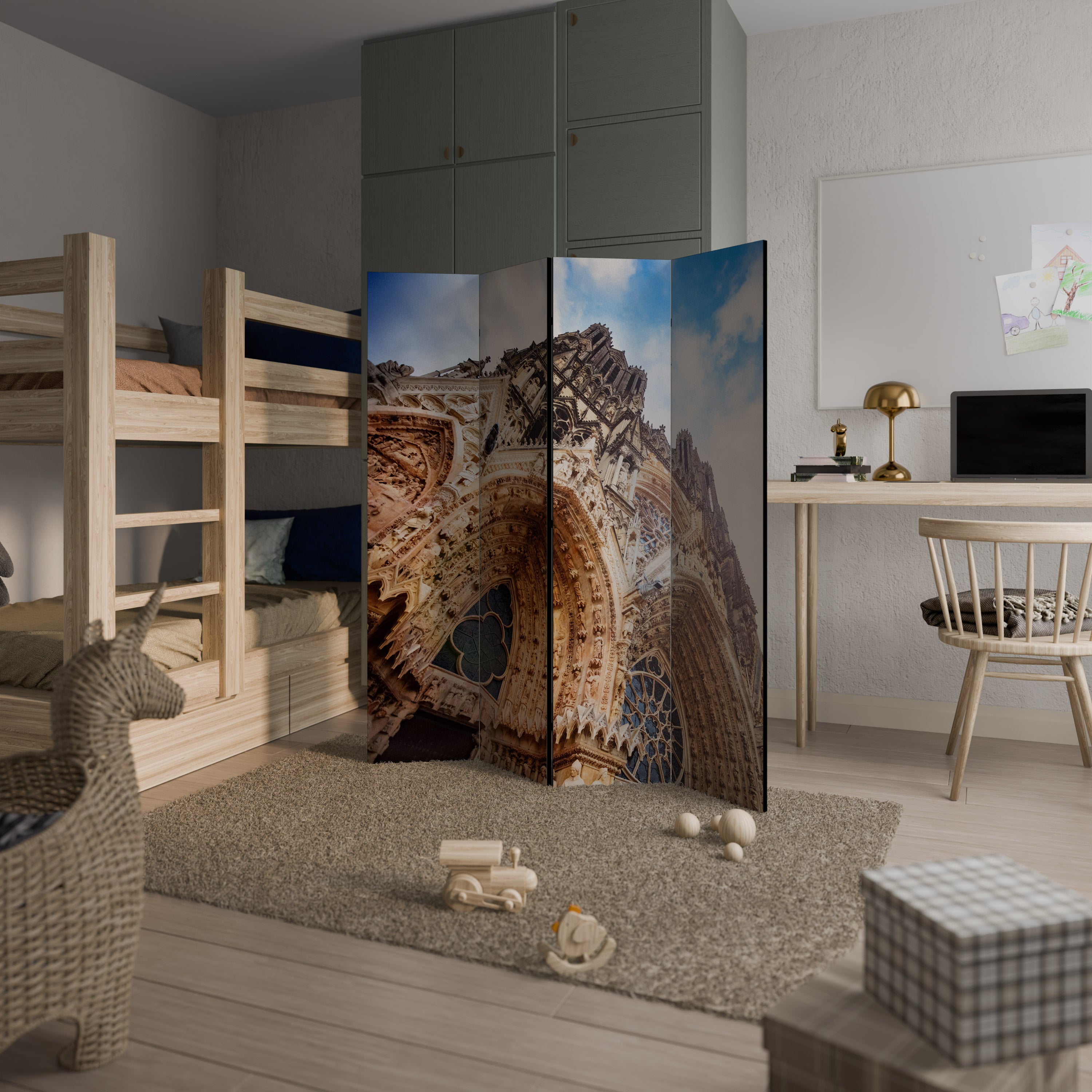 MYSTICAL ANGLES REVEALED 4-Panel Room Divider