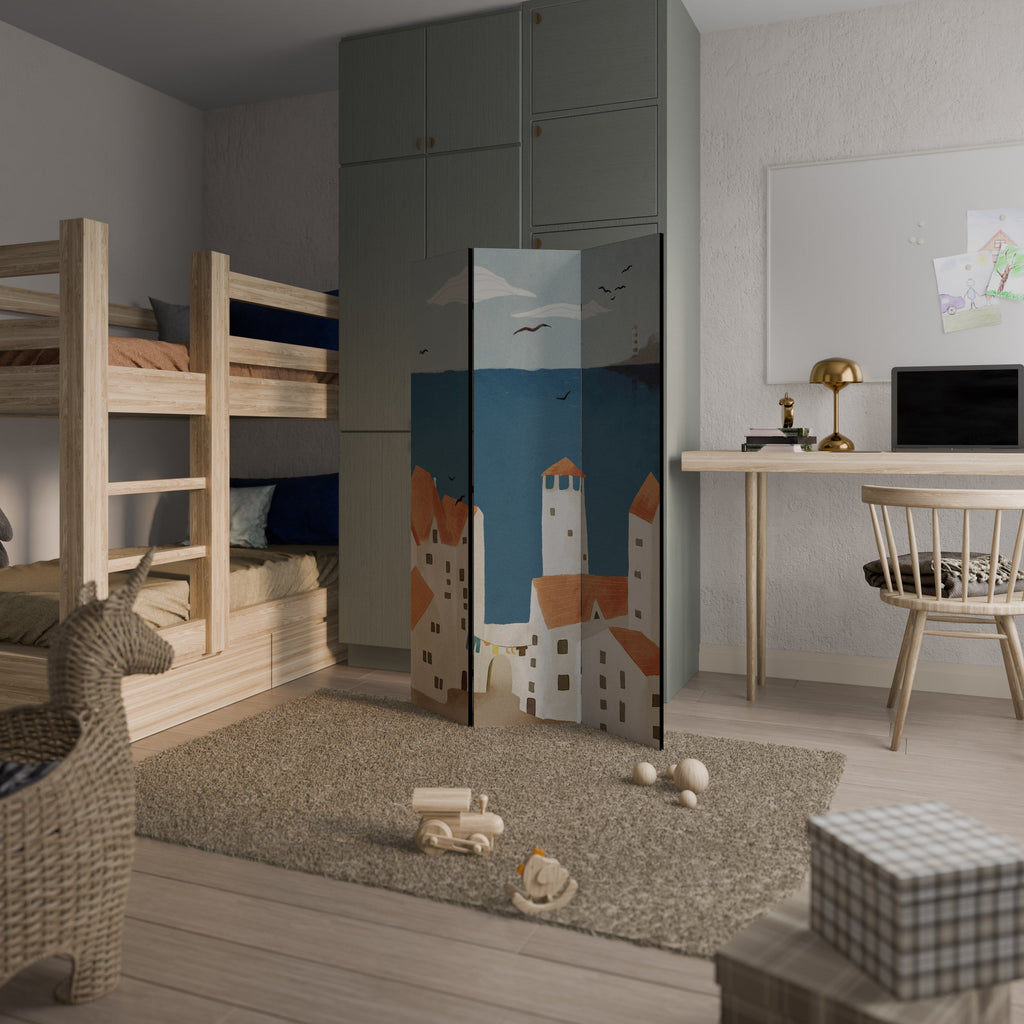 Cloison décorative à 3 panneaux COASTLAND VILLAGE