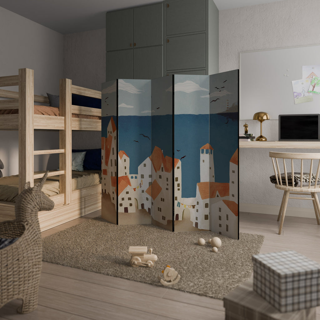 Cloison décorative à 5 panneaux COASTLAND VILLAGE