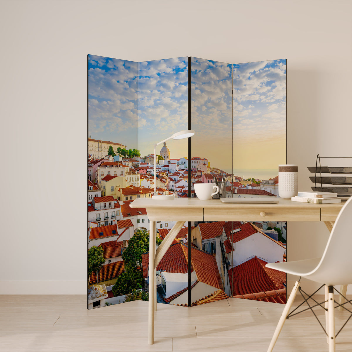 ROOFTOP RADIANCE 4-Panel Room Divider