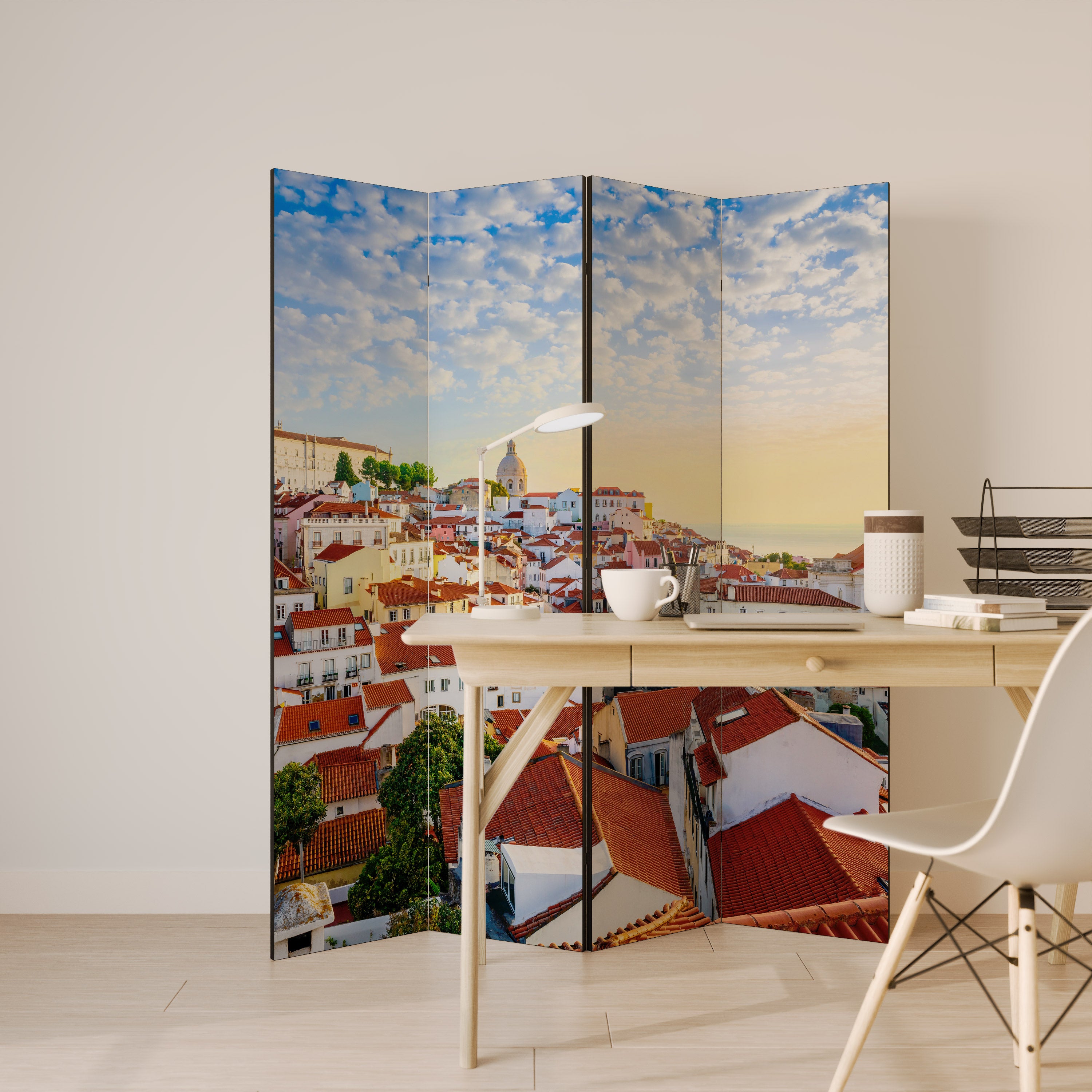 ROOFTOP RADIANCE 4-Panel Room Divider