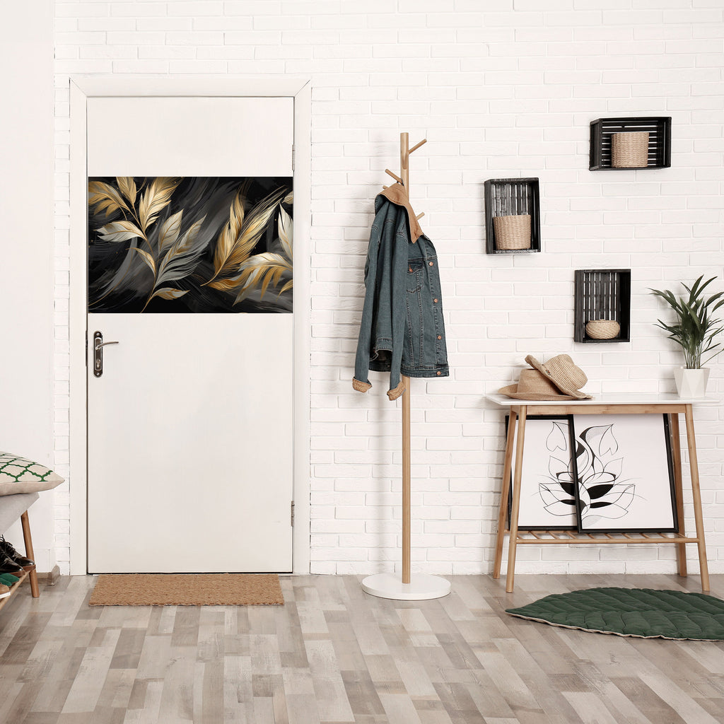 Affiche horizontale autocollante « FEUILLES D'OR MYSTIQUE »