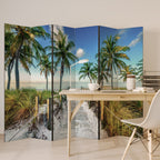 BREEZY COASTAL RETREAT 6-Panel Room Divider