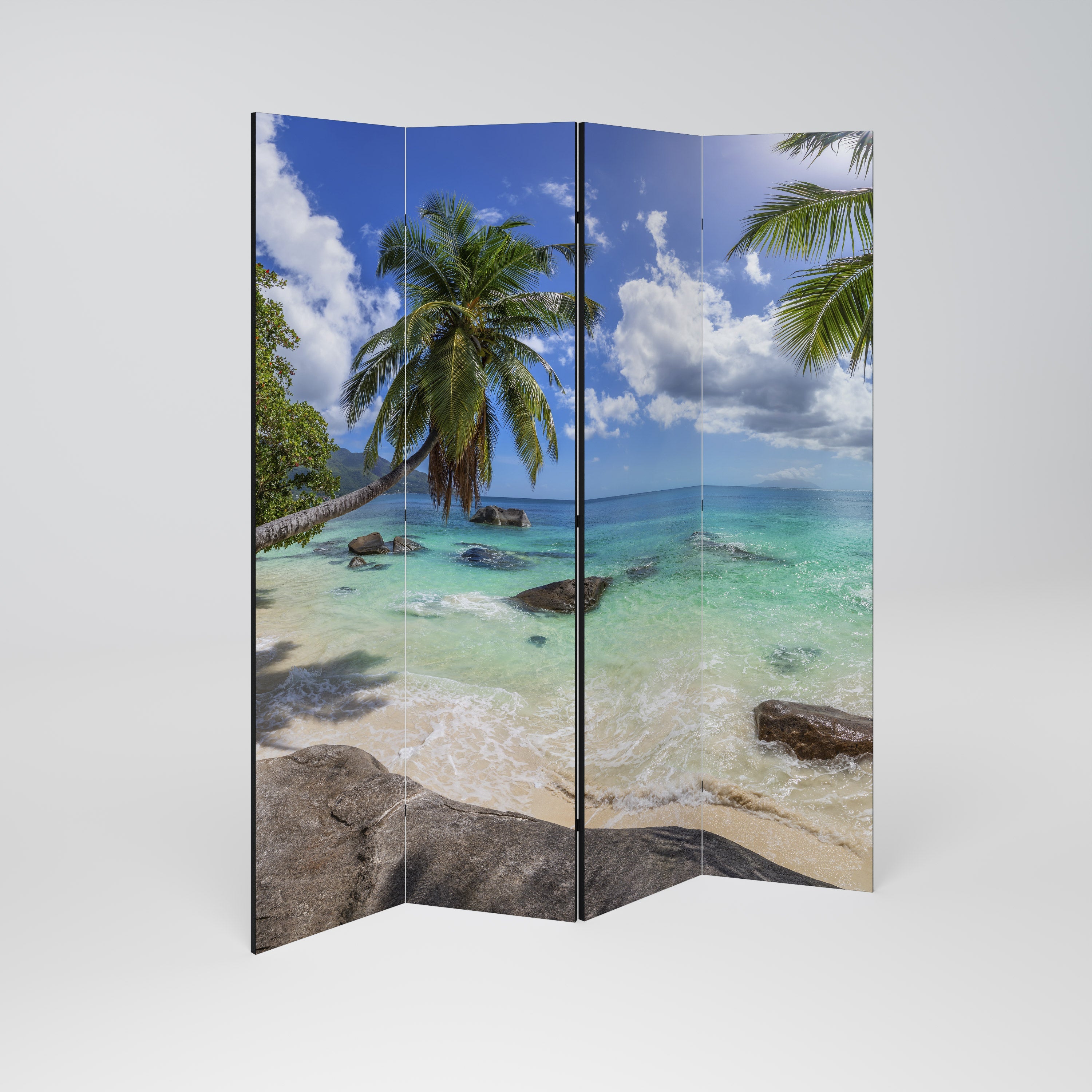 OASIS DE CALME Paravent décoratif à 4 panneaux