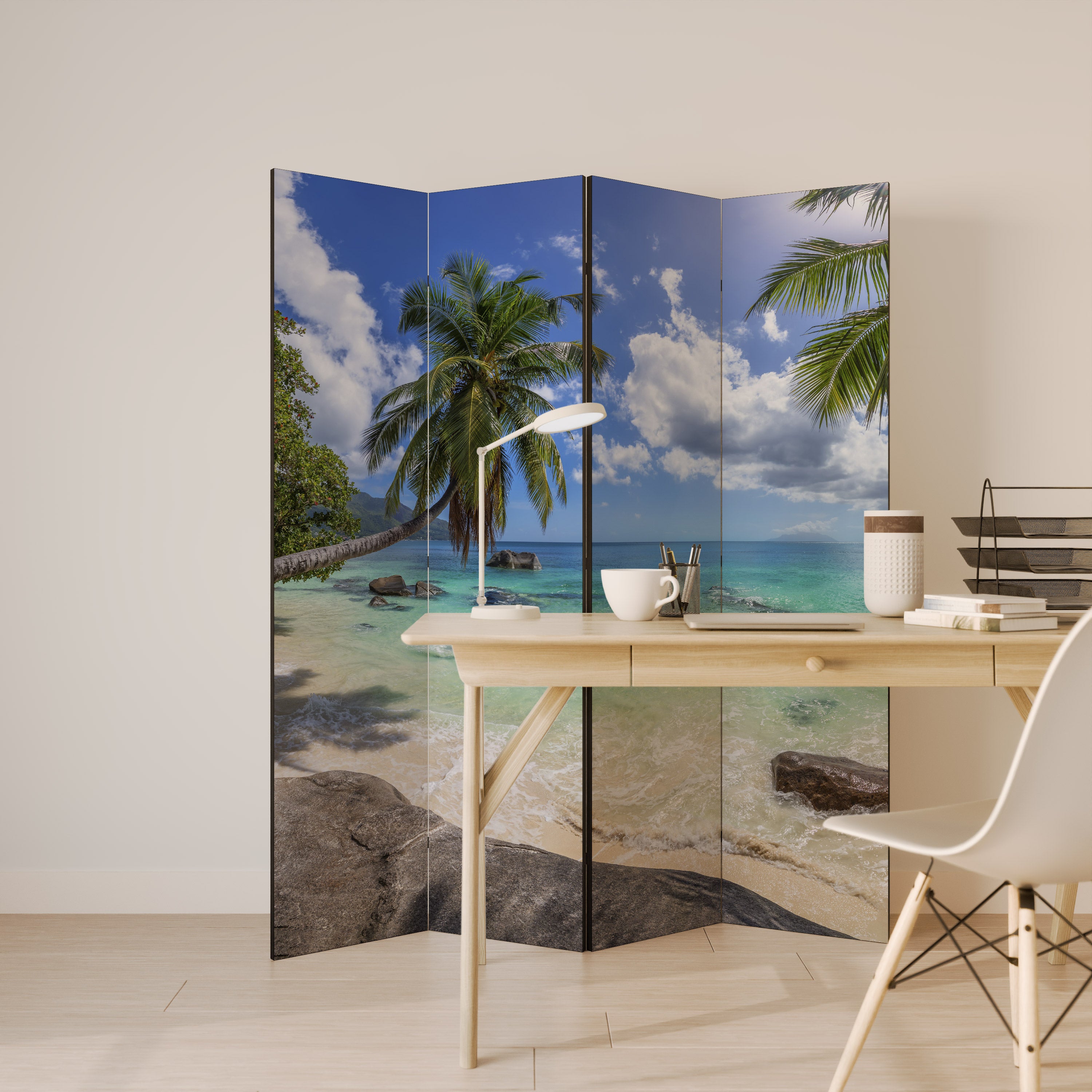 OASIS OF CALM 4-Panel Room Divider