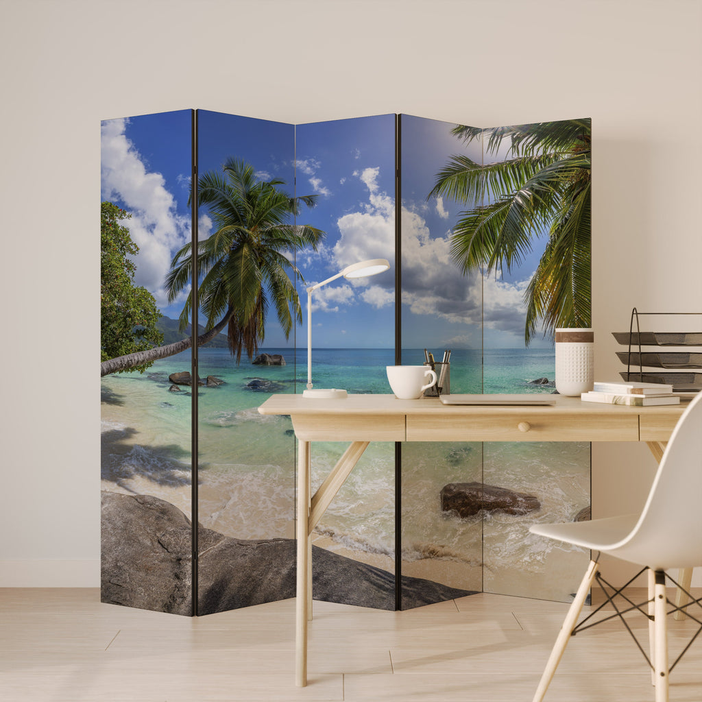 OASIS DE CALME Paravent décoratif à 5 panneaux