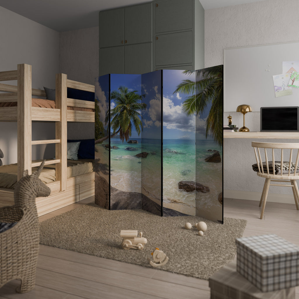 OASIS DE CALME Paravent décoratif à 5 panneaux