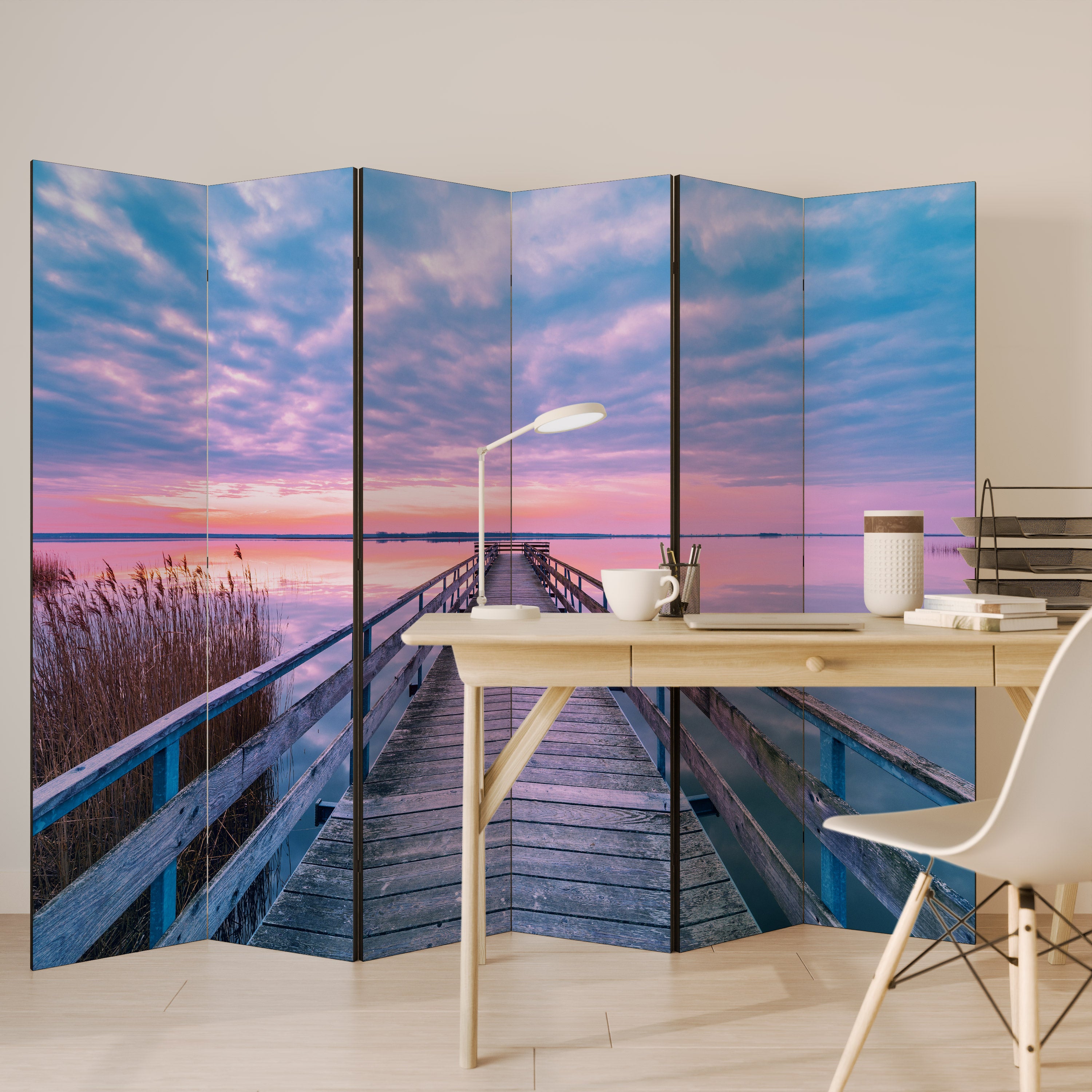 PASTEL PROMENADE 6-Panel Room Divider