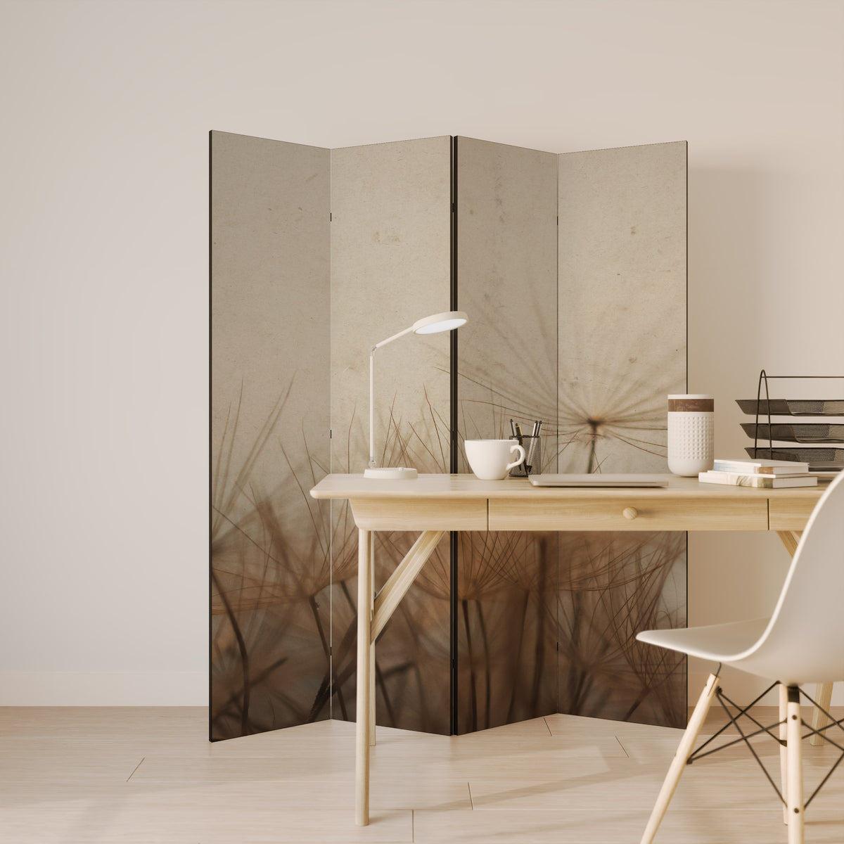 EARTH BREATH 4-Panel Room Divider