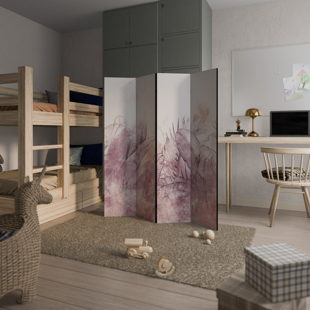 Paravent décoratif à 4 panneaux TROPICAL GLAM