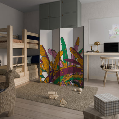 TROPICAL GLOW 4-Panel Room Divider