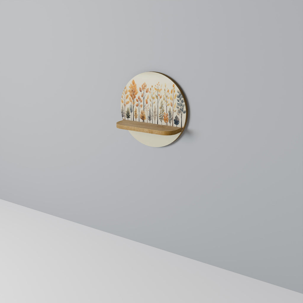 Étagère ronde effet chêne AUTUMN FOREST