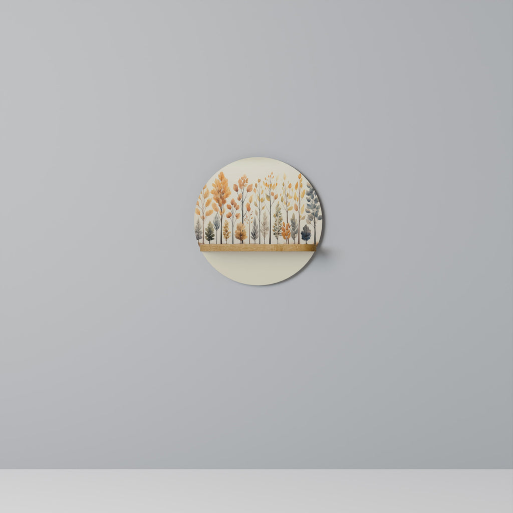 Étagère ronde effet chêne AUTUMN FOREST