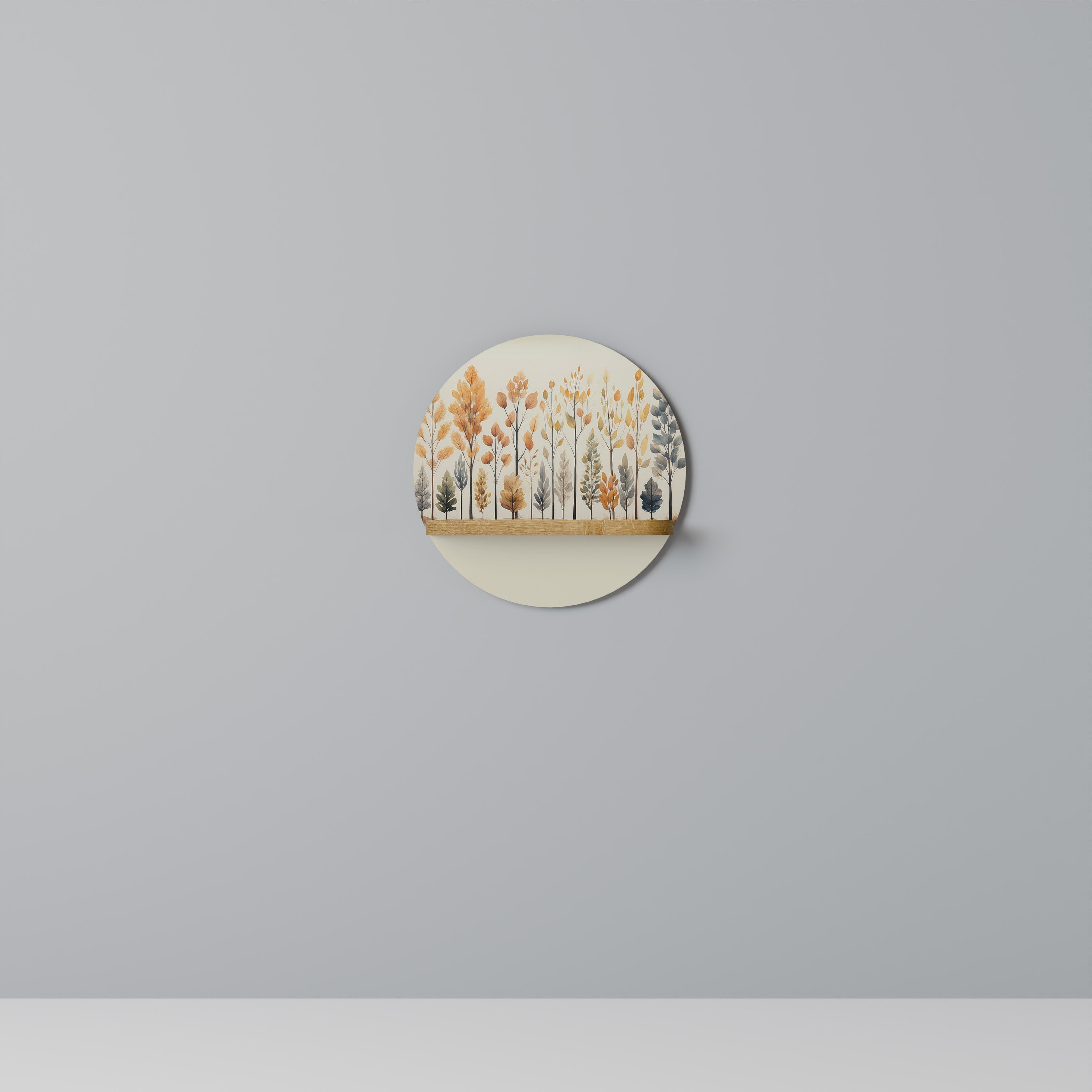 Étagère ronde effet chêne AUTUMN FOREST