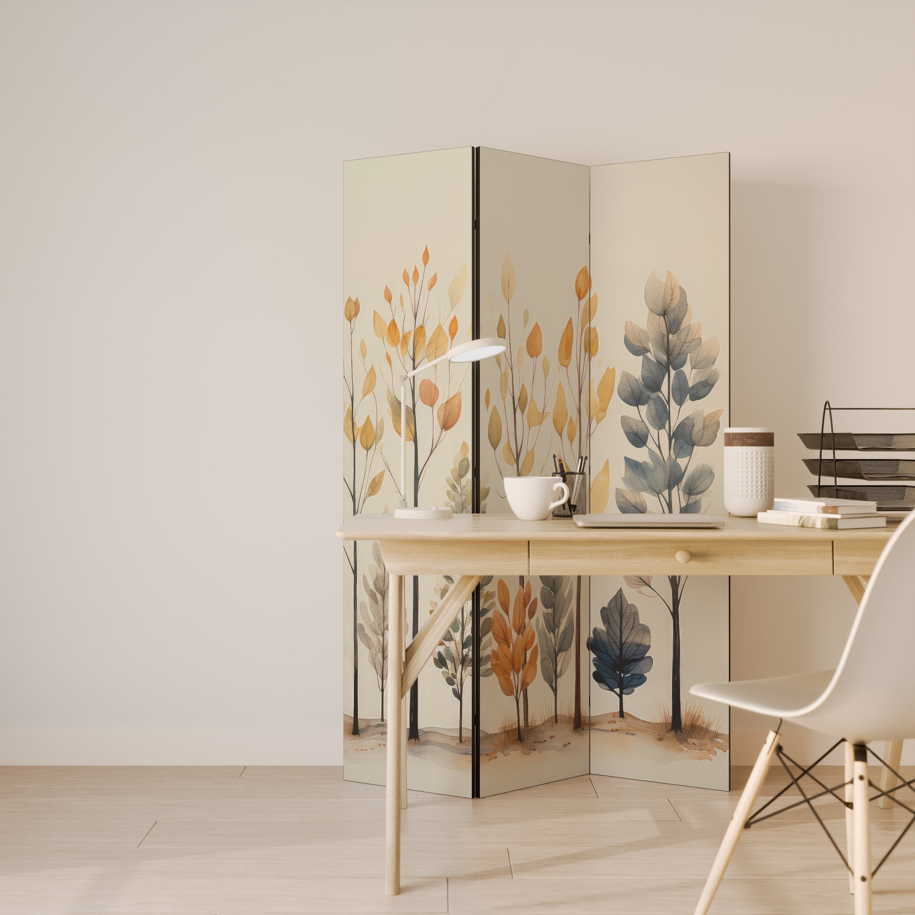 AUTUMN FOREST 3-Panel Room Divider