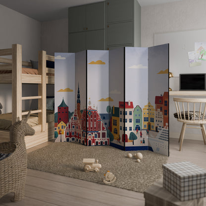 MEMORY OF RIGA 6-Panel Room Divider