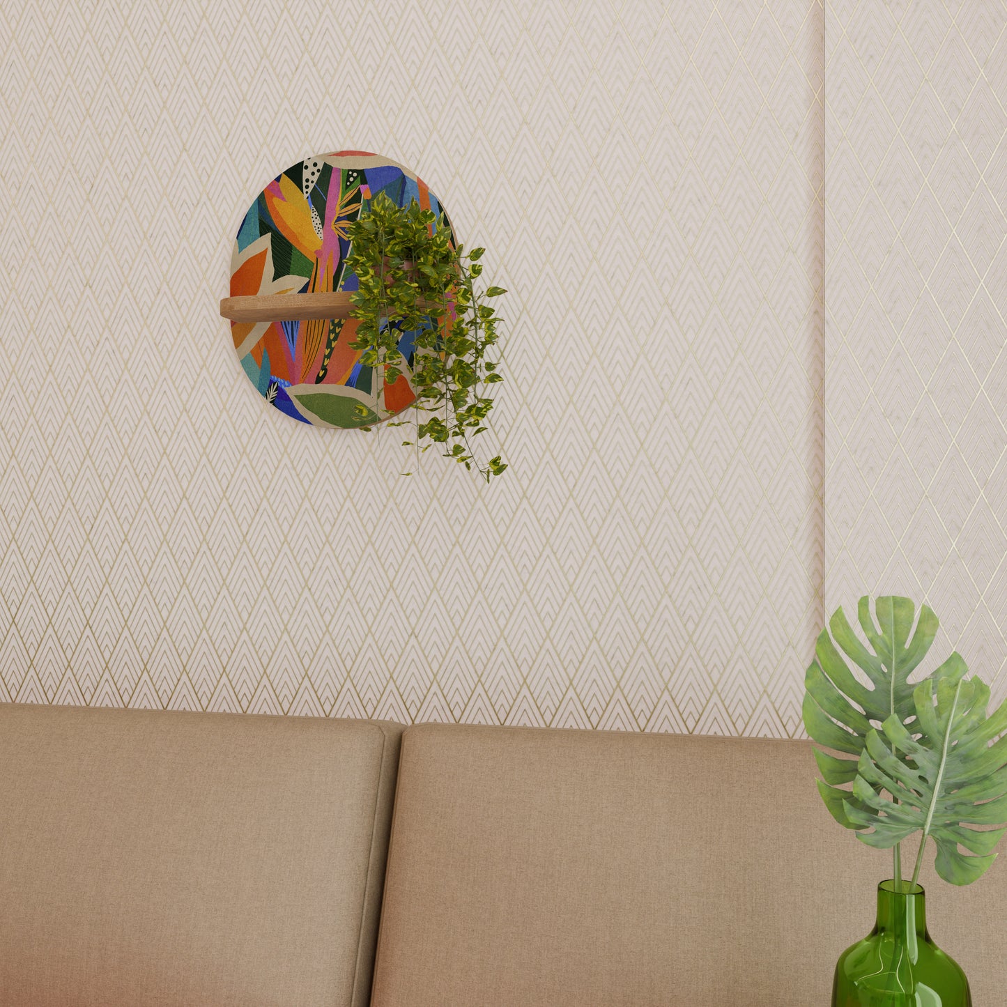 RAMPANT VEGETATION Art Shelf