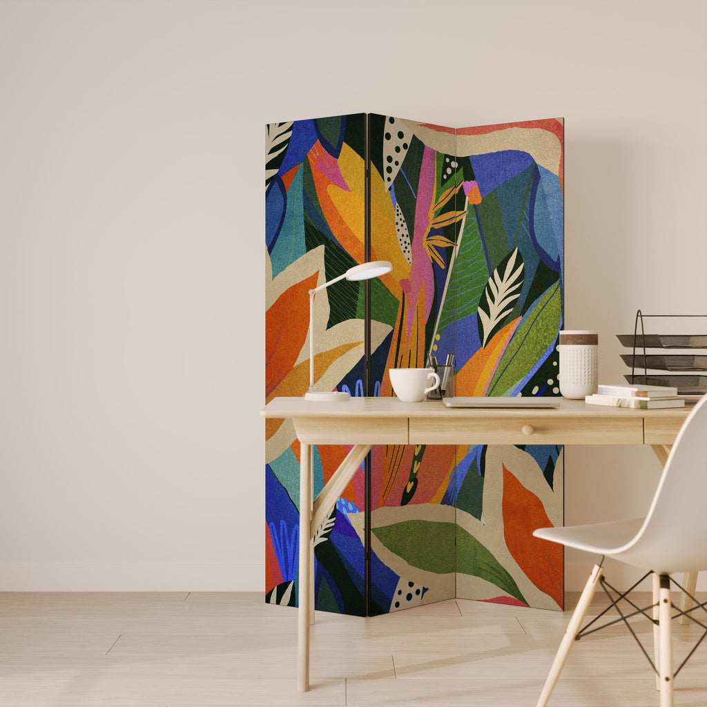 RAMPANT VEGETATION Decorative 3-Panel Room Divider