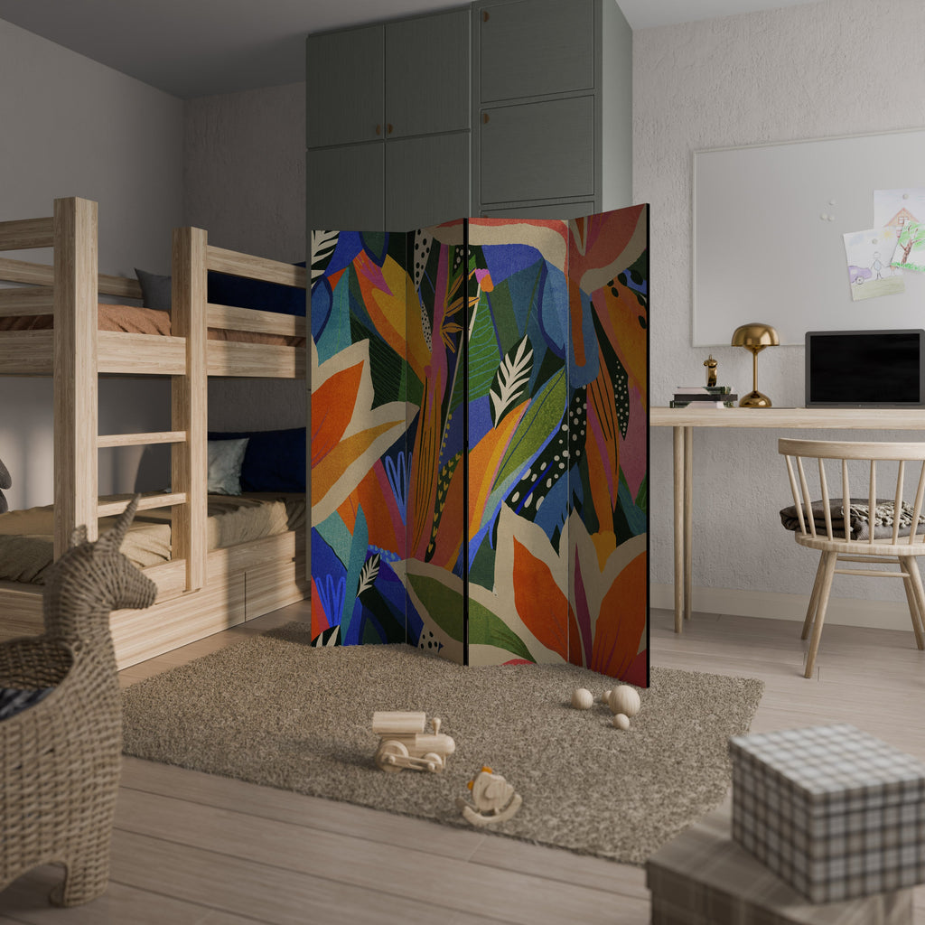 Paravent décoratif à 4 panneaux VÉGÉTATION RAMPANTE