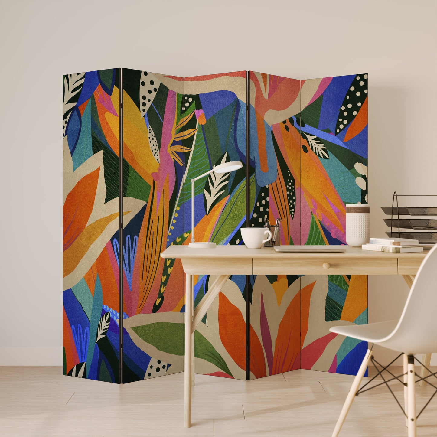 RAMPANT VEGETATION 5-Panel Room Divider
