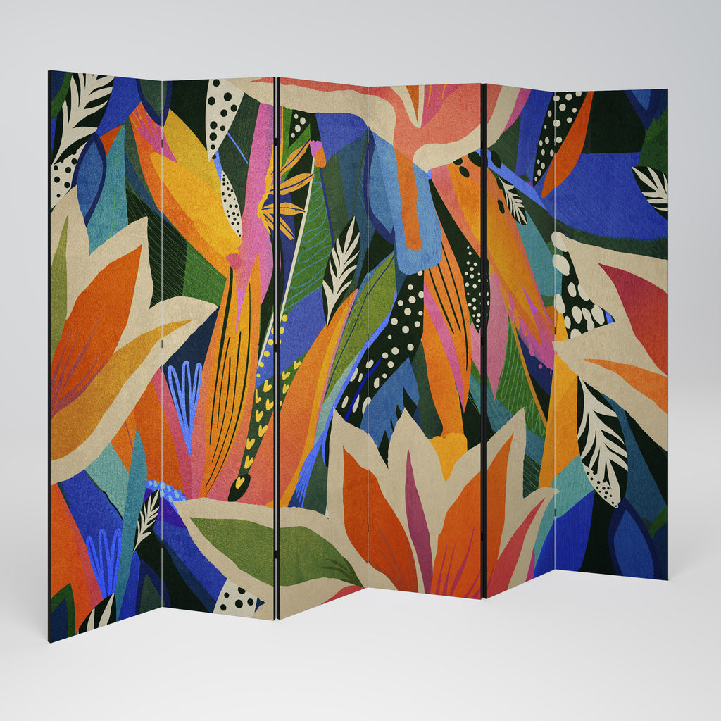 RAMPANT VEGETATION 6-Panel Room Divider