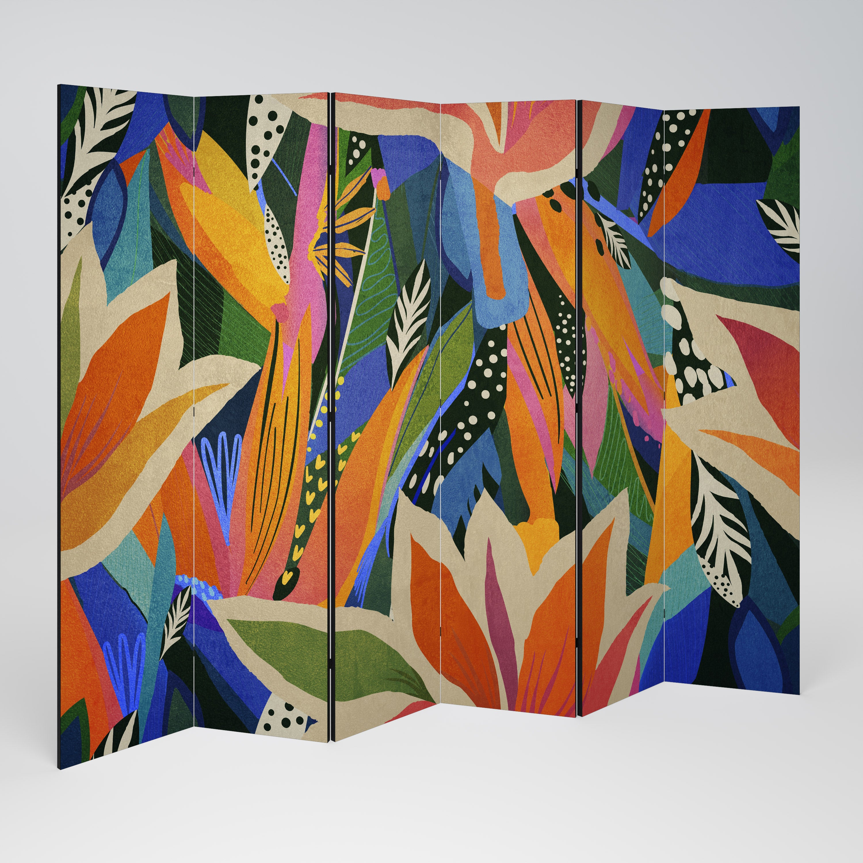 RAMPANT VEGETATION 6-Panel Room Divider