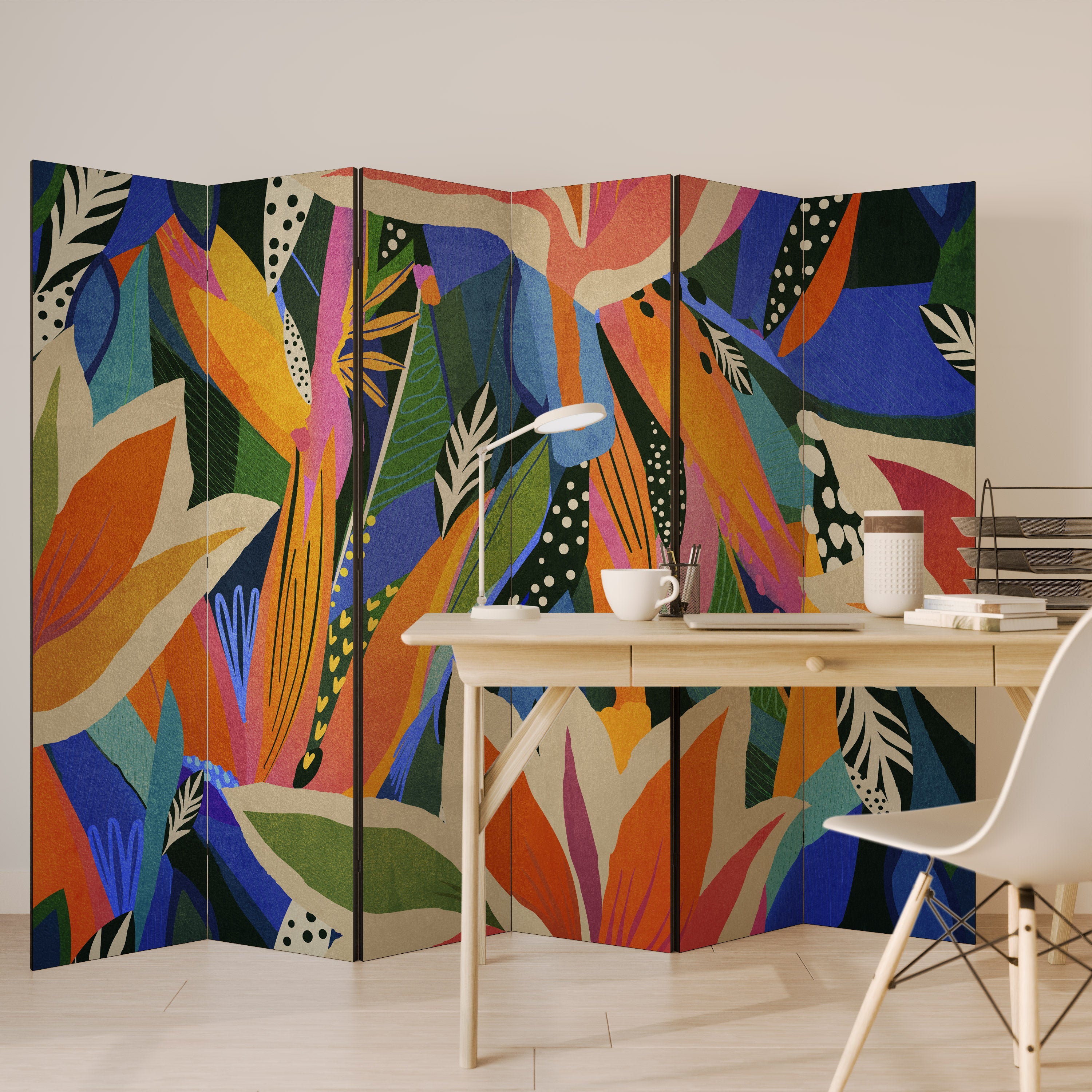 RAMPANT VEGETATION 6-Panel Room Divider