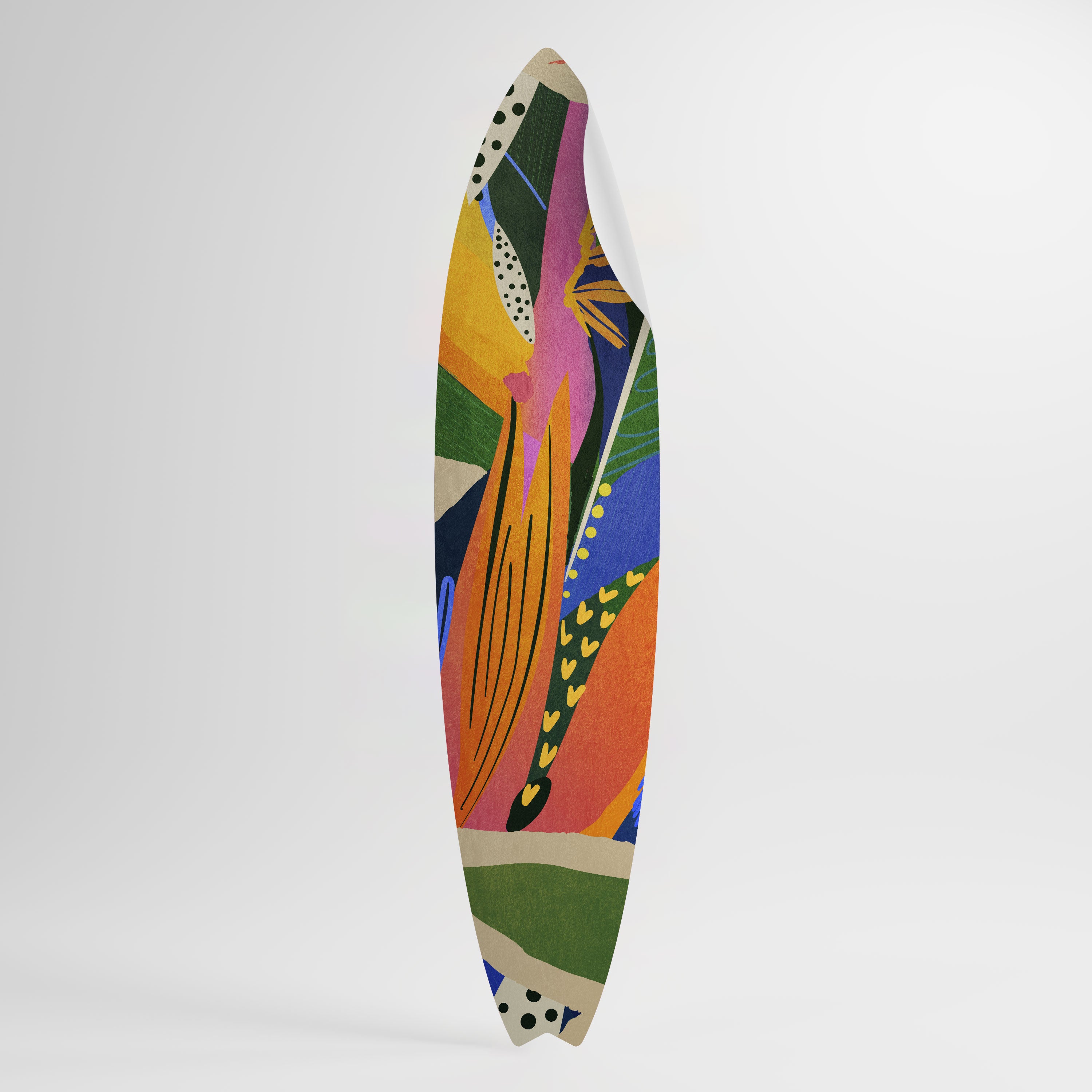 RAMPANT VEGETATION Peel and Stick Surfboard Sticker