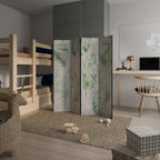LUSH LEAF WHISPERS 4-Panel Room Divider
