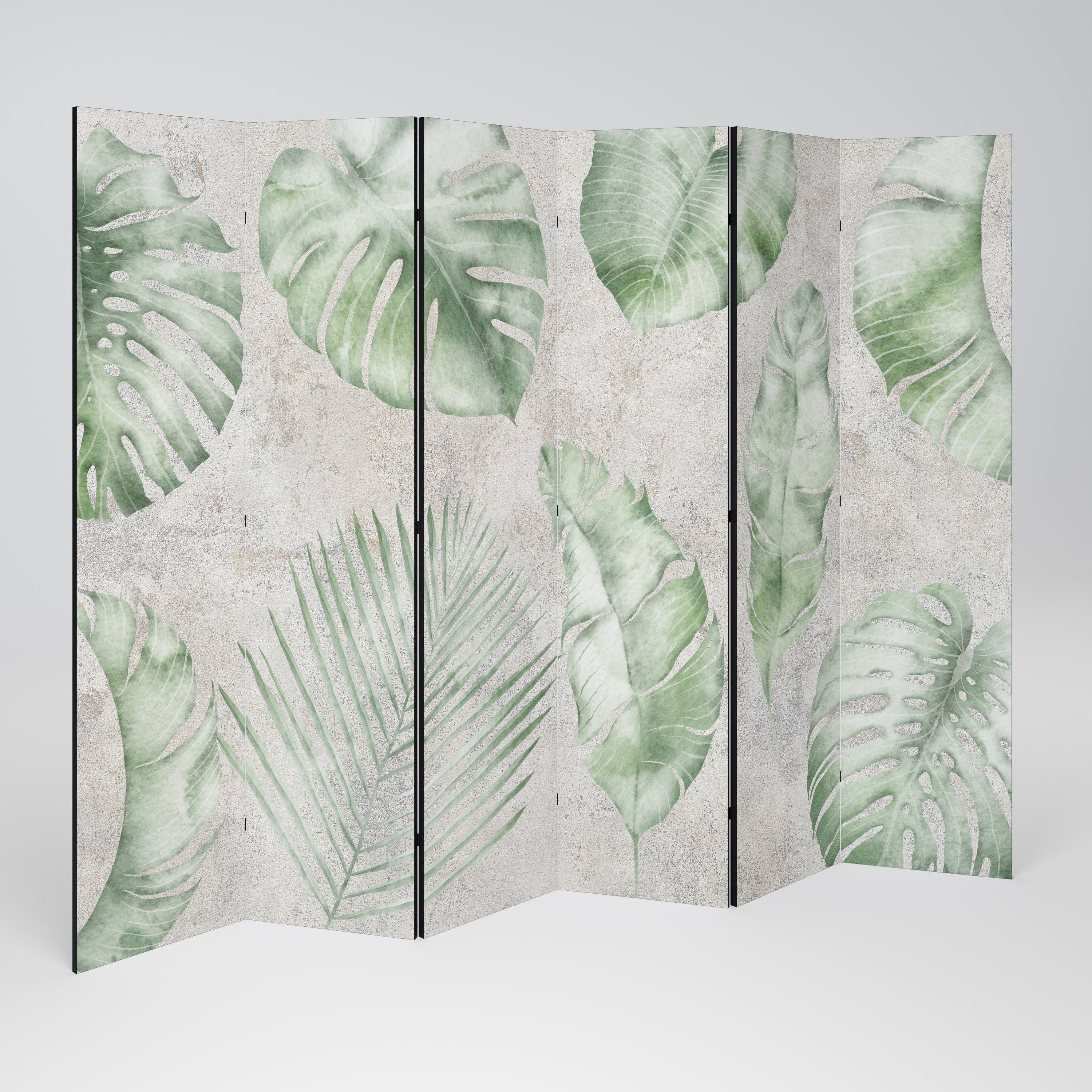 LUSH LEAF WHISPERS 6-Panel Room Divider