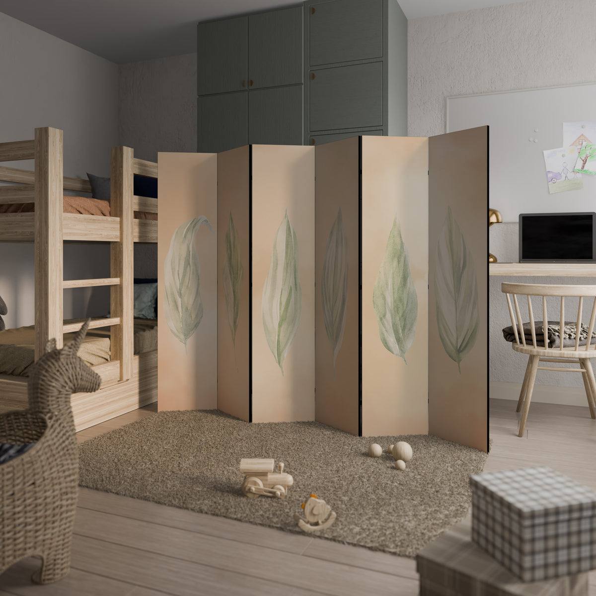 LEAFY HARMONY 6-Panel Room Divider