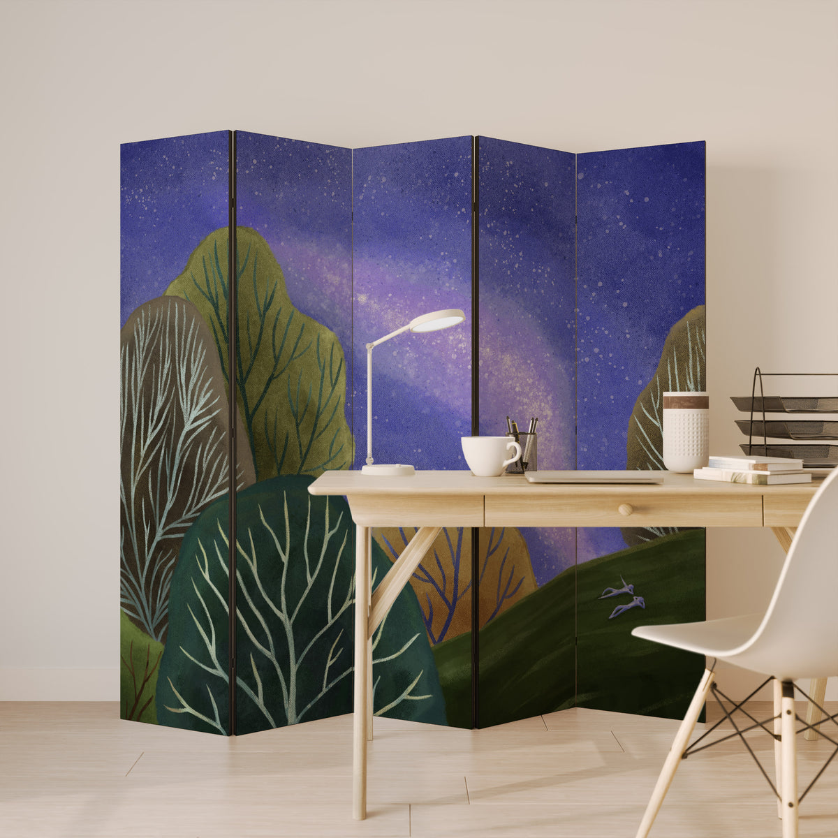 STARLIT VIBE 5-Panel Room Divider