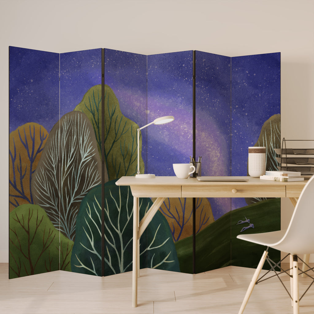 STARLIT VIBE 6-Panel Room Divider