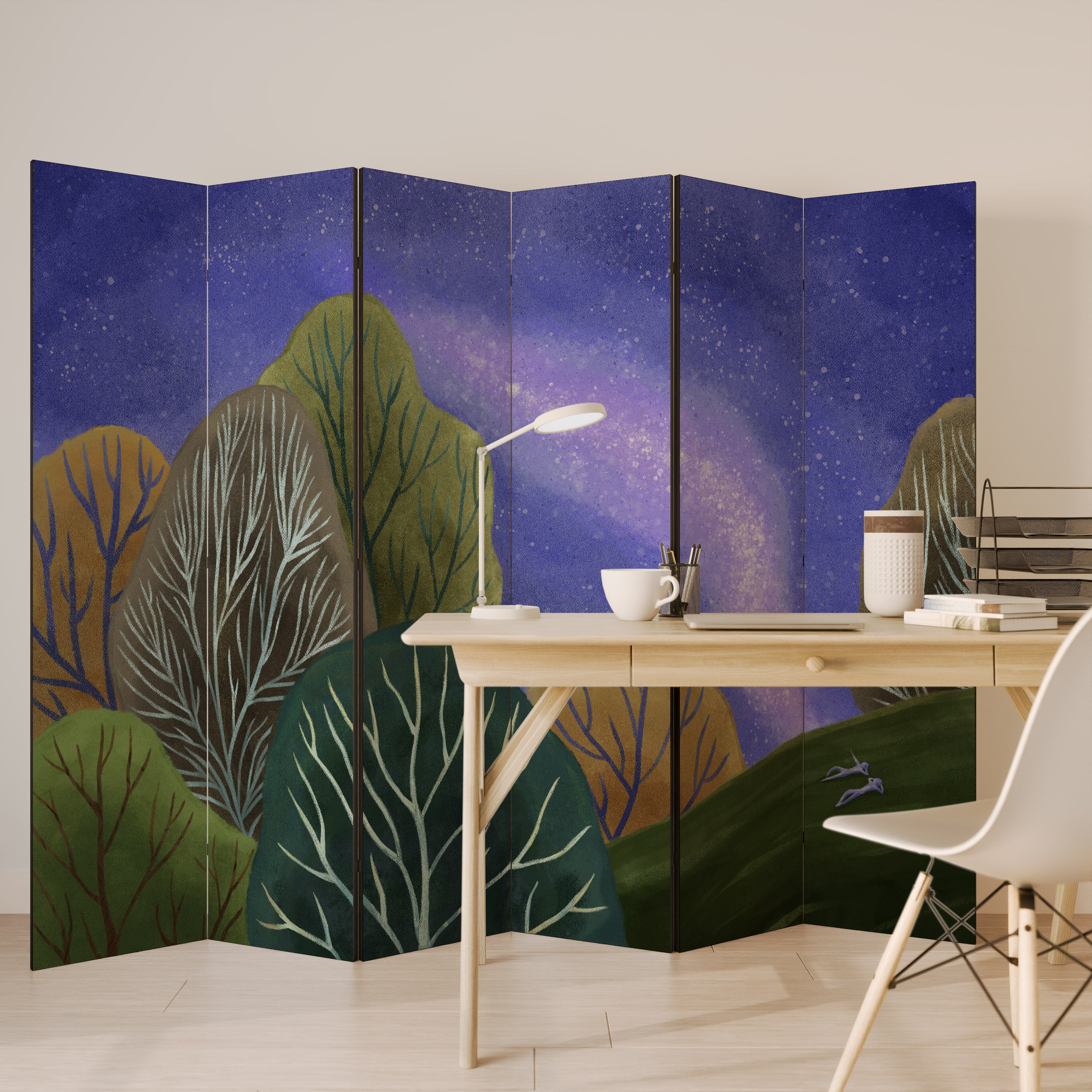 STARLIT VIBE 6-Panel Room Divider
