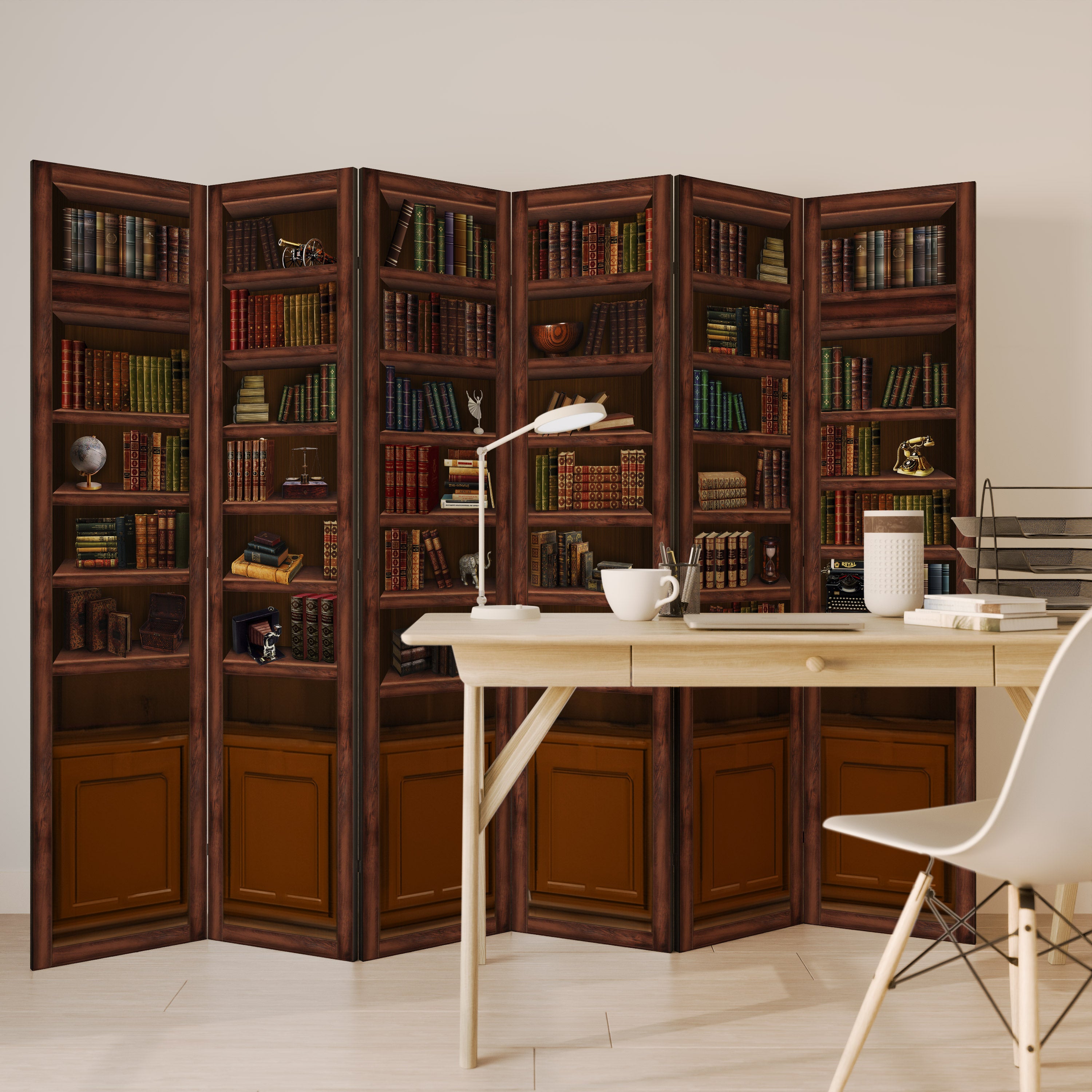 WISDOM IN WOOD 6-Panel Room Divider