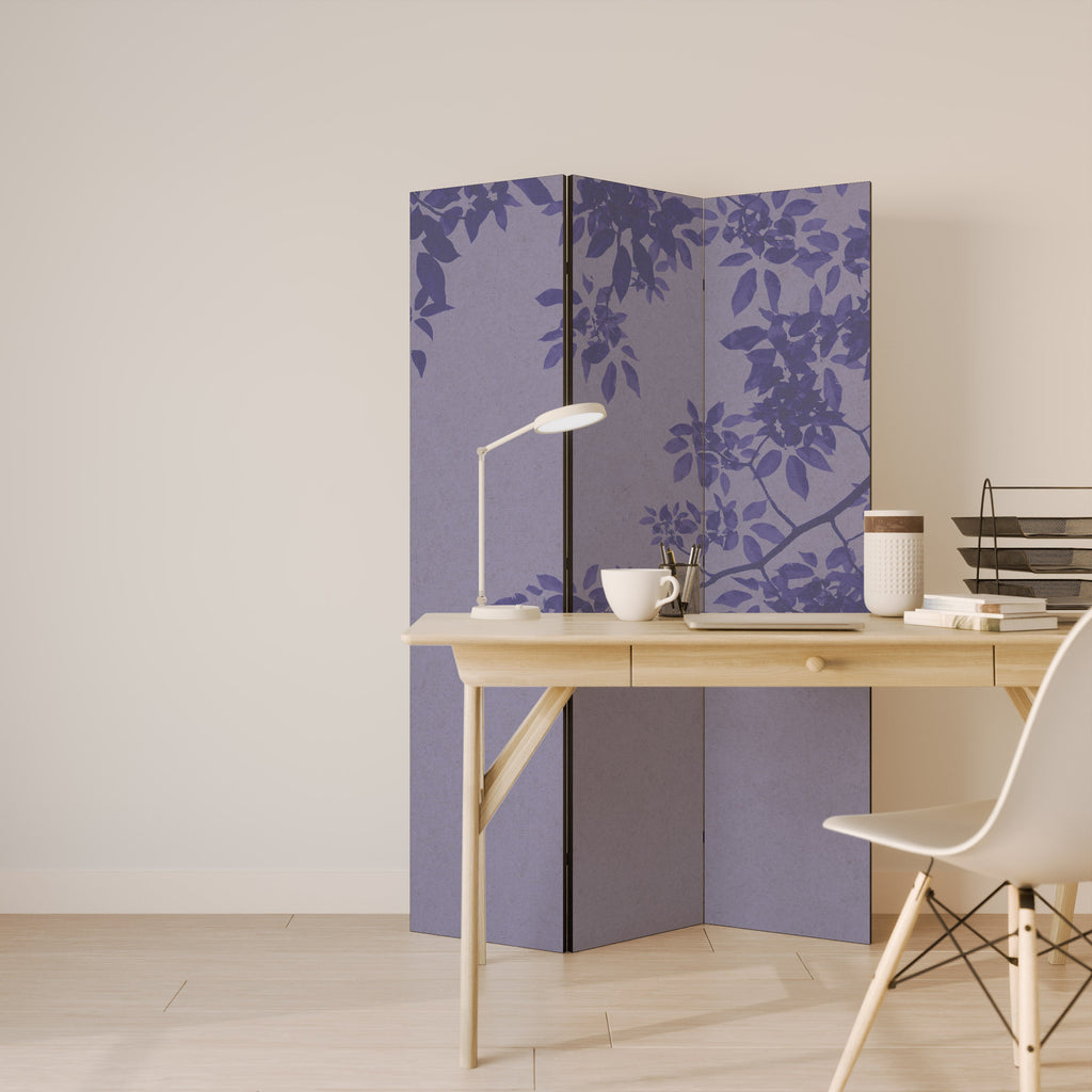 ELEGANT LEAFY VEIL Decorative 3-Panel Room Divider