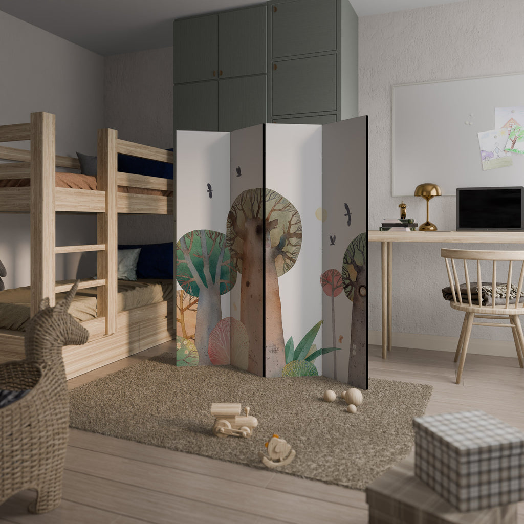 Paravent décoratif à 4 panneaux FLIGHT OVER